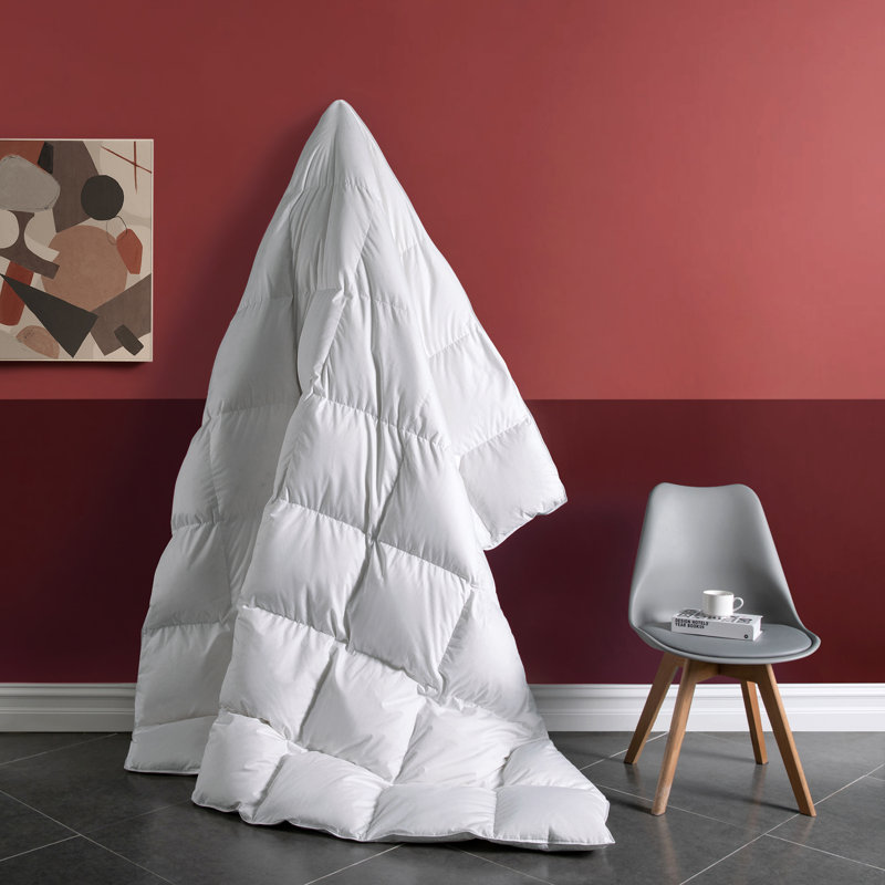 Puredown 800 Fill Power White Goose Down Comforter With 100 Cotton